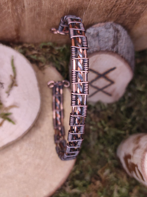 Bracelet simple cuivre tressé
