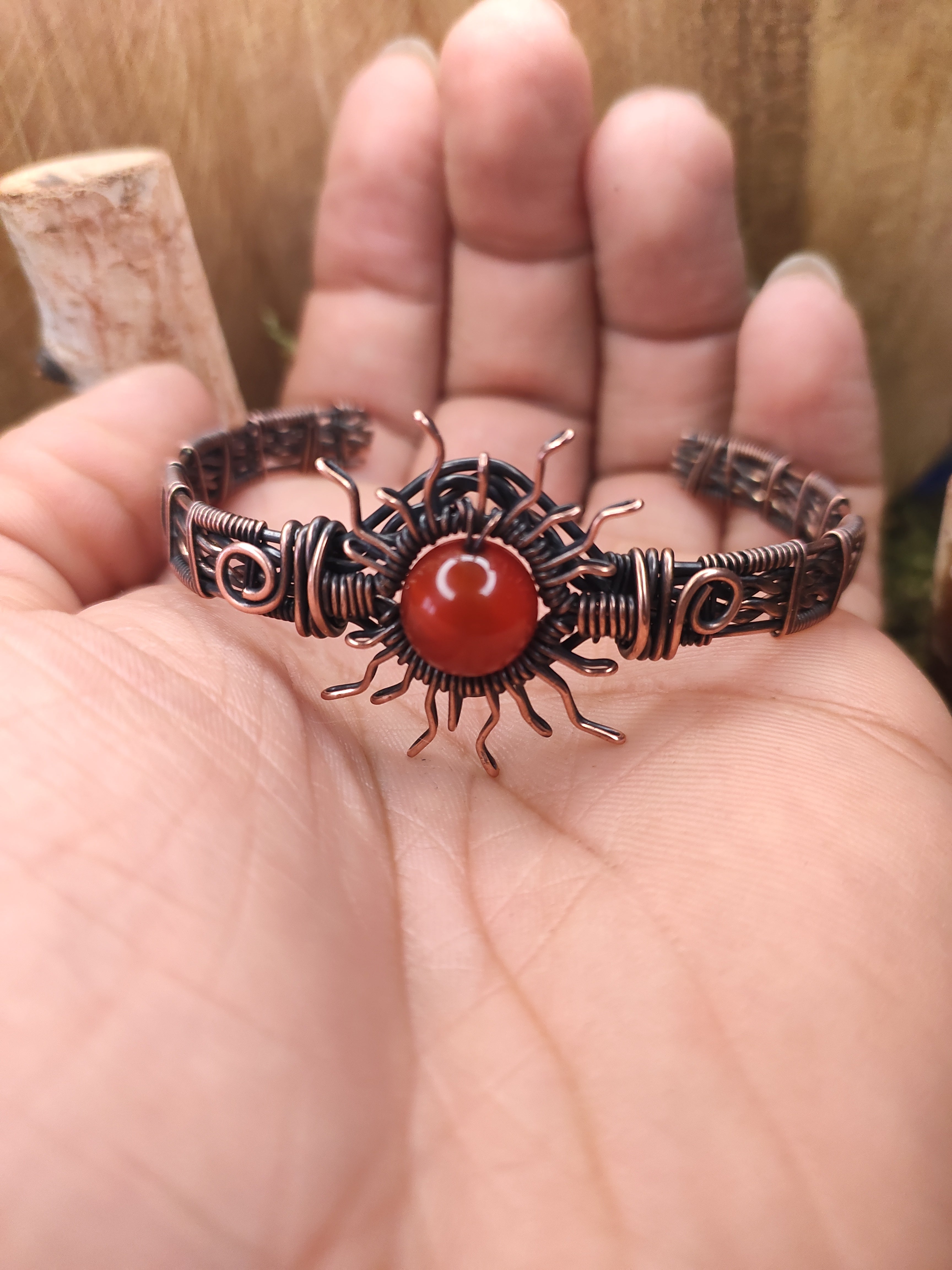 Bracelet soleil de cornaline