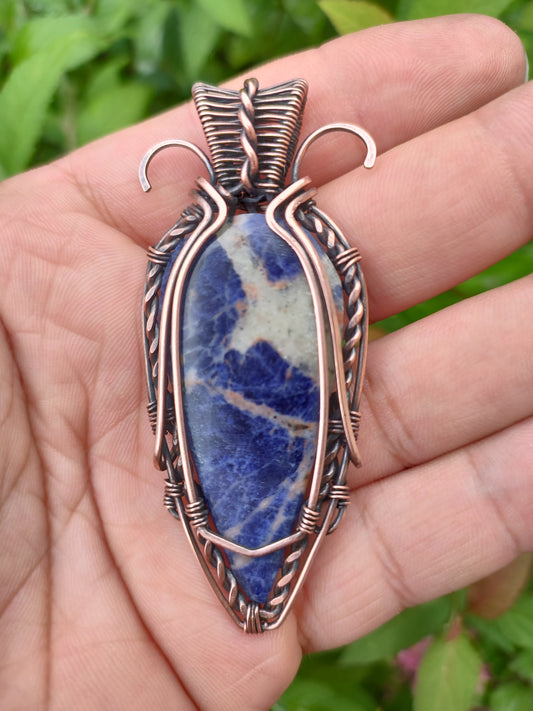 pendentif jarre de Sodalite