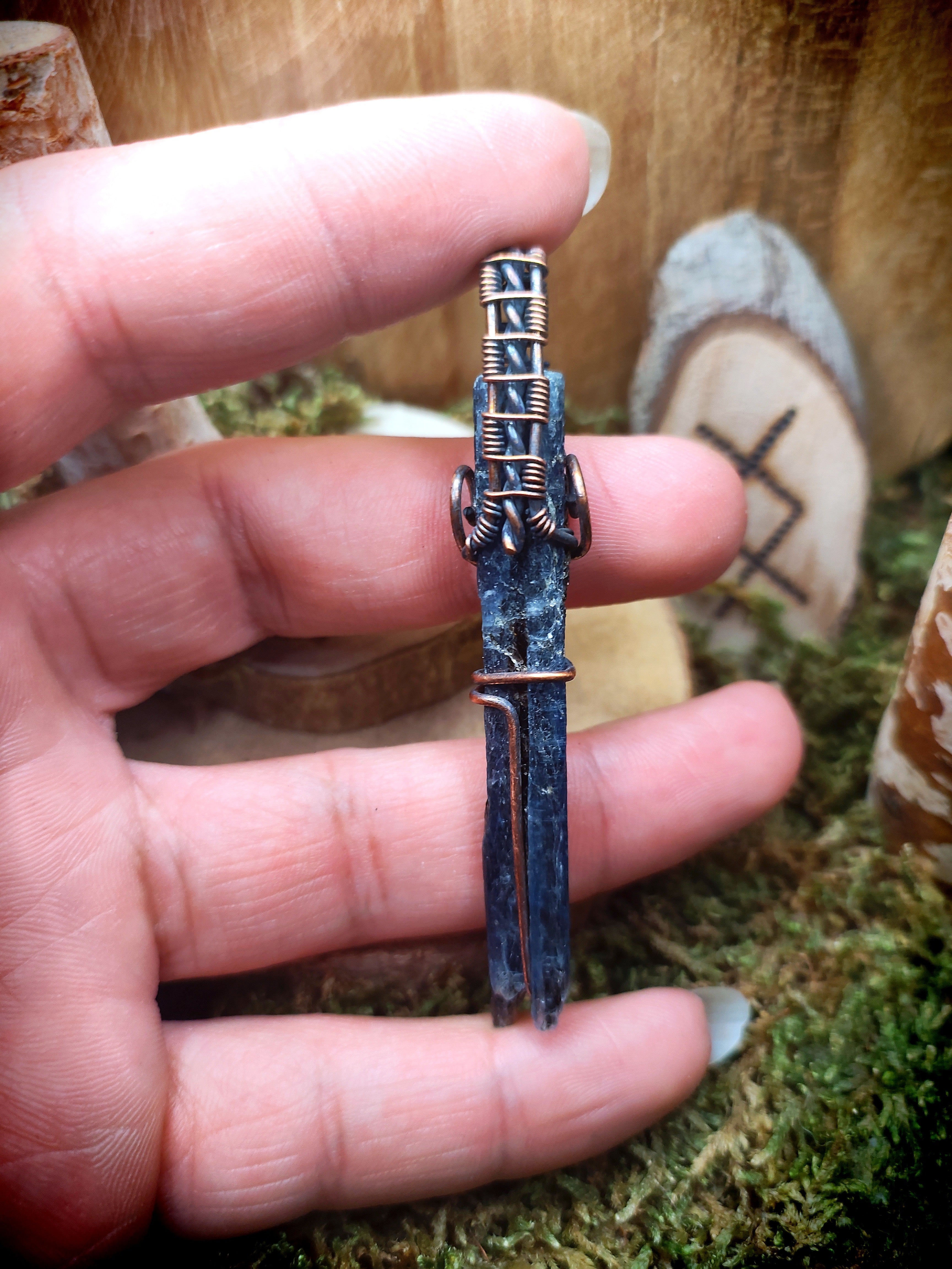 Pendentif "Ether de Cyanite"